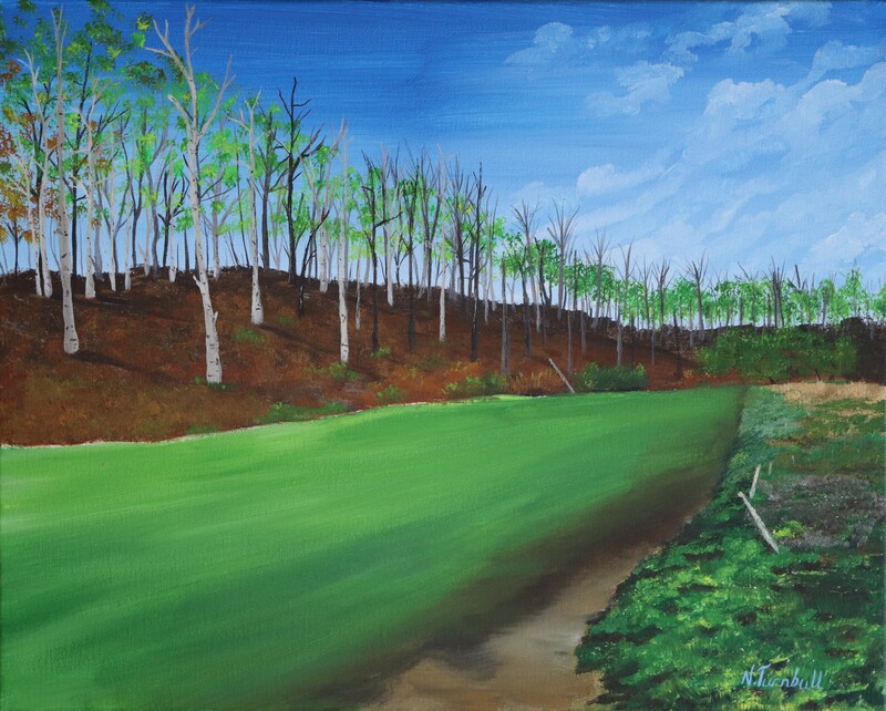 "River of Green" Acrylic 20x16